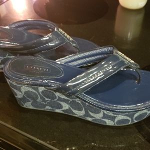 Coach wedge sandals